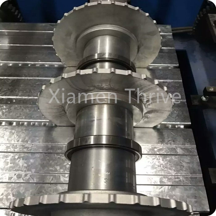 What products can a roll forming machine produce in the construction industry?